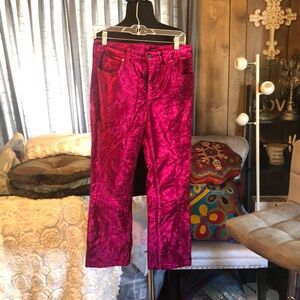 Stunning Pink Velvety FREE PEOPLE Women’s Pants size 29